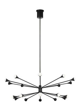 Lody 20-Light Chandelier Details by Tech Lighting
