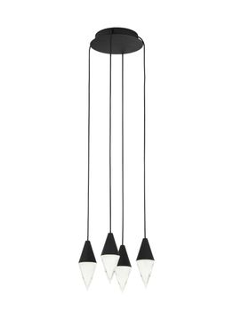Turret 4 Light Chandelier Details by Tech Lighting