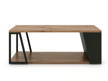 ALBI - Low wooden coffee table with integrated magazine rack by Temahome - view 3