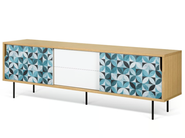 DANN TILES - Sideboard with sliding doors with drawers by Temahome - view 2