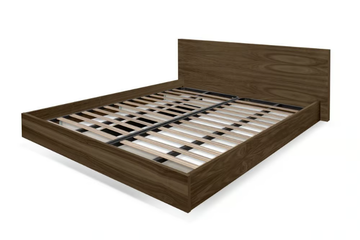 FLOAT - Suspended walnut double bed by Temahome - view 3