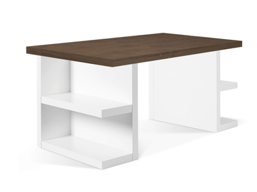 MULTI - Rectangular writing desk with bookcase by Temahome - view 2