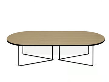 OVAL - Low oval wooden coffee table by Temahome - view 3