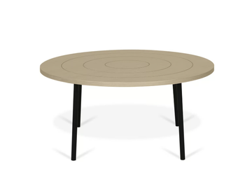PLY - Low round MDF coffee table by Temahome - view 3