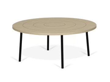PLY - Low round MDF coffee table by Temahome - view 2