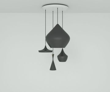 Beat LED Range Round Pendant System by Tom Dixon