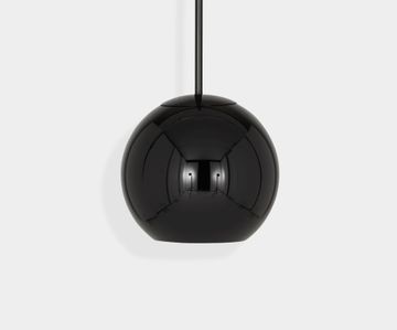 Copper Round Pendant Black 45cm by Tom Dixon