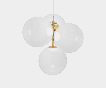 Globe Chandelier Small Opal by Tom Dixon