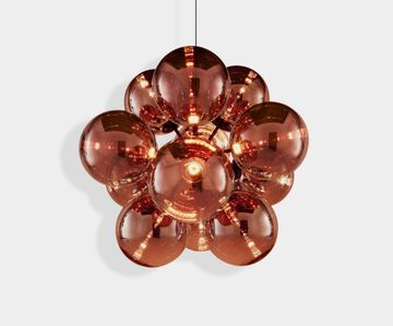 Globe Burst Chandelier Copper by Tom Dixon