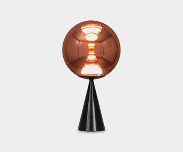 Globe Fat Table Copper LED by Tom Dixon