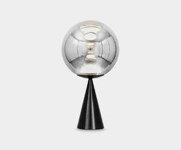 Globe Fat Table Silver LED by Tom Dixon