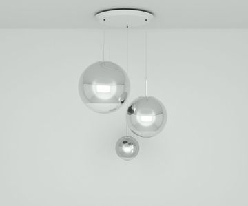 Mirror Ball LED Range Round Pendant System by Tom Dixon