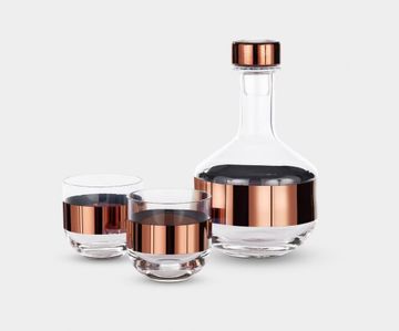 Tank Whiskey Set Copper by Tom Dixon