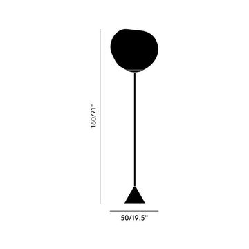 Melt Cone Slim Floor Silver LED by Tom Dixon - view 4