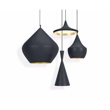 Beat LED Wide Pendant Black by Tom Dixon - view 4