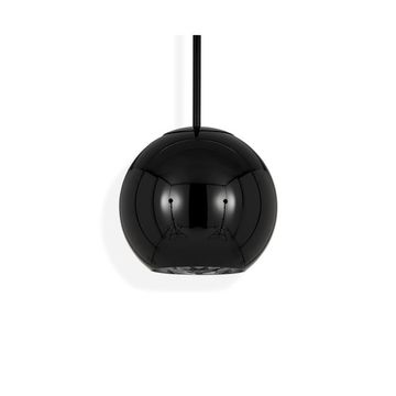 Copper Round Pendant Black 25cm by Tom Dixon - view 3