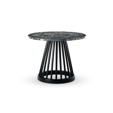 Fan Table Black Pebble Marble by Tom Dixon - view 2
