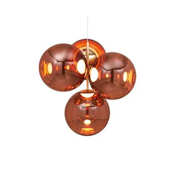 Globe Chandelier Small Copper LED by Tom Dixon - view 4
