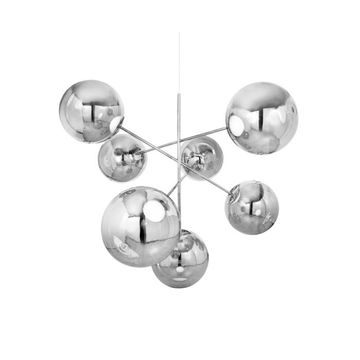 Globe Chandelier Large Silver LED CB by Tom Dixon - view 3