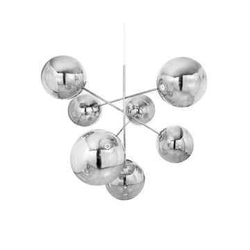 Globe Chandelier Large Silver LED CB by Tom Dixon - view 2