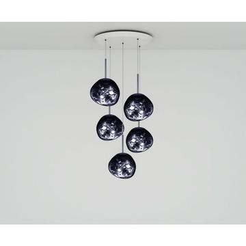 Melt Mini LED Smoke Round Pendant System by Tom Dixon - view 2