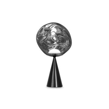 Melt Cone Fat Table Silver LED by Tom Dixon - view 2