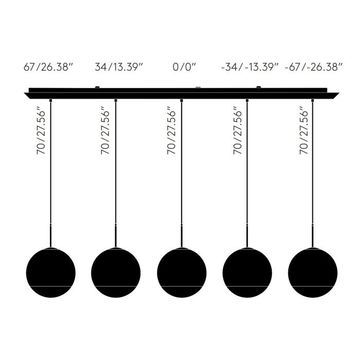 Mirror Ball LED 25cm Linear Pendant System by Tom Dixon - view 4