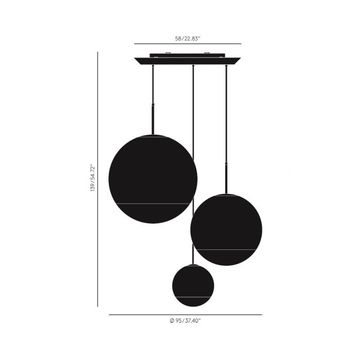 Mirror Ball LED Range Round Pendant System by Tom Dixon - view 2