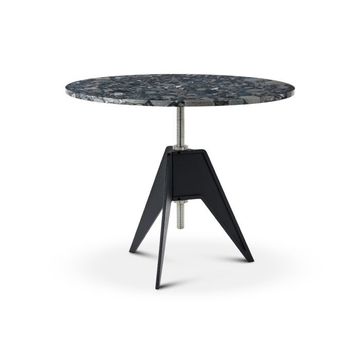 Screw Cafe Table Pebble Marble Top 900mm by Tom Dixon - view 2