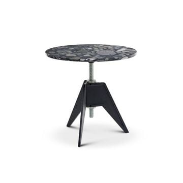 Screw Side Table Pebble Marble Top 600mm by Tom Dixon - view 2