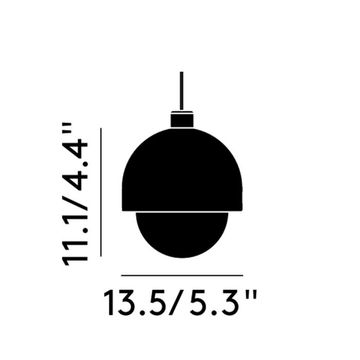 Spot Pendant Round Copper by Tom Dixon - view 6
