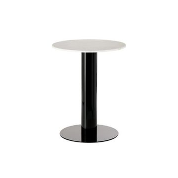 Tube Dining Table Black White Marble Top 600mm by Tom Dixon - view 2