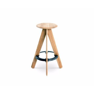 Slab Bar Stool Natural by Tom Dixon - view 5
