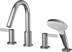 GF Four-hole Roman Tub Filler Trim - Lever Handles by Toto USA - view 3