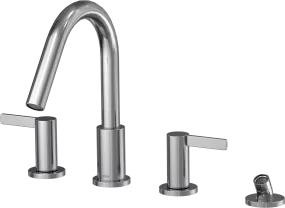 GF Four-hole Roman Tub Filler Trim - Lever Handles by Toto USA - view 5