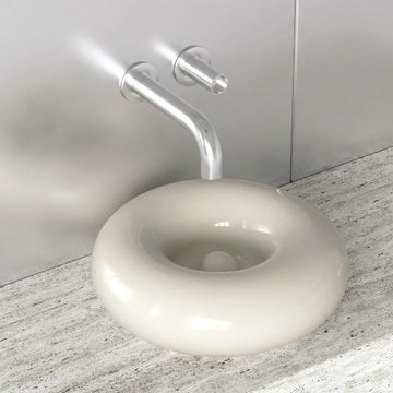 Trone - Orbe, el lavabo redondo sobre encimera en cerámica by Trone