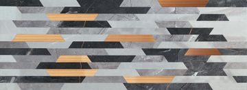 Brainstorm grey Decorations 898x328 | Tubądzin by Tubadzin