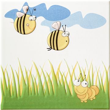 Dekor ścienny Robaczki 2 Decorations 200x200 | Tubądzin by Tubadzin