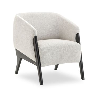 ABRA Armchair in Black and Black and White fabric by Uultis
