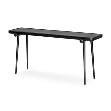 PLOT Console Table 63" in Black with Black Cane by Uultis