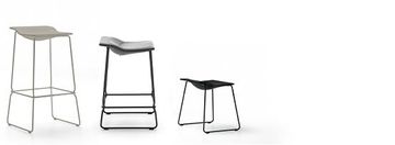 Steel stool: contract design | Last Minute Collection by Viccarbe