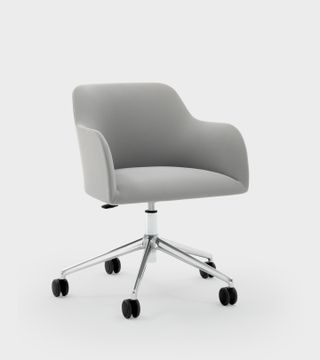 Maggy poltrona ufficio base in alluminio con ruote - Viganò & C. by Viganò & C. srl a socio unico
