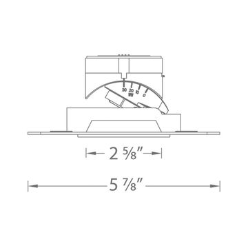 Aether 2″ Square Adjustable Trimless by WAC Lighting - view 8