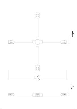 Flex X Connector Connects tape sections and power feed by WAC Lighting - view 3