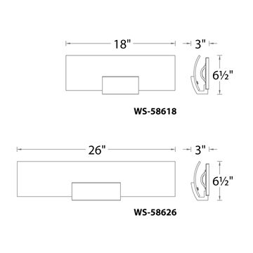 Horizon Bathroom Sconce 3000K by WAC Lighting - view 5
