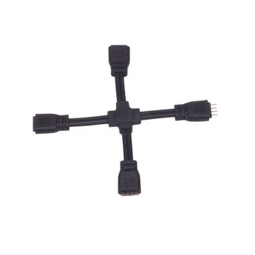 InvisiLED® 4 Way "X" Connector - 12V 4 Pin by WAC Lighting - view 2