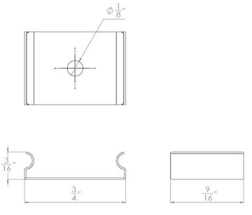 Mounting Clip 0.3IN X 5FT Channel by WAC Lighting - view 3