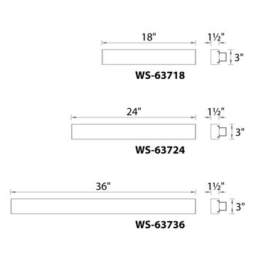 Strip Bathroom Sconce by WAC Lighting - view 5