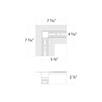 VENTRIX Recessed Trimless L Connector by WAC Lighting - view 3