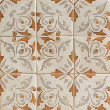 Duquesa Catarina Ambra Deco 4-5/8x4-5/8x5/8 Matte by Walker Zanger